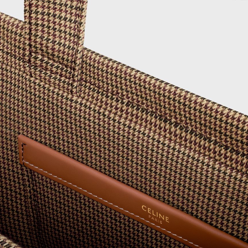 kiegészítők CELINE kis cabas thais pied de poule textilből sokszínű nők J6P488246