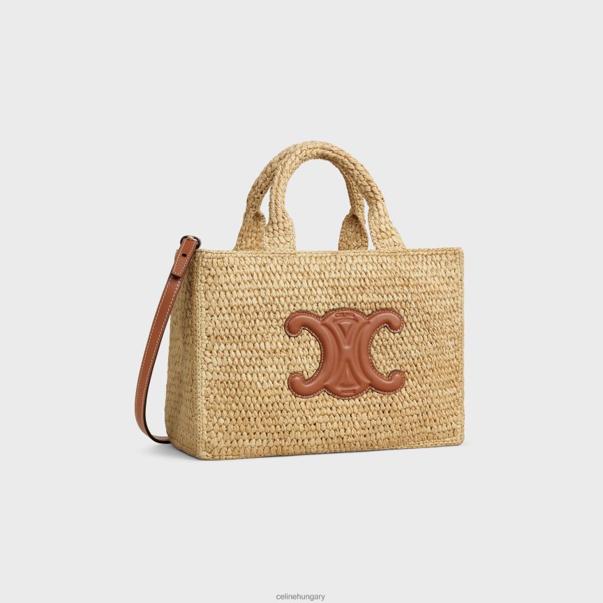 kiegészítők CELINE kis cabas thais rafiából és borjúbőrből Cser nők J6P48830