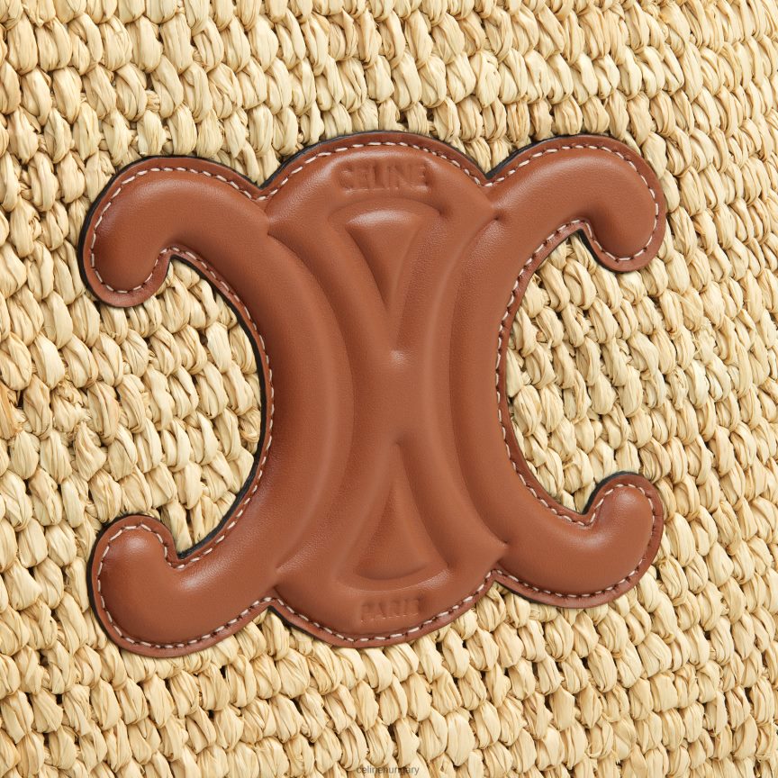 kiegészítők CELINE kis cabas thais rafiából és borjúbőrből Cser nők J6P48830