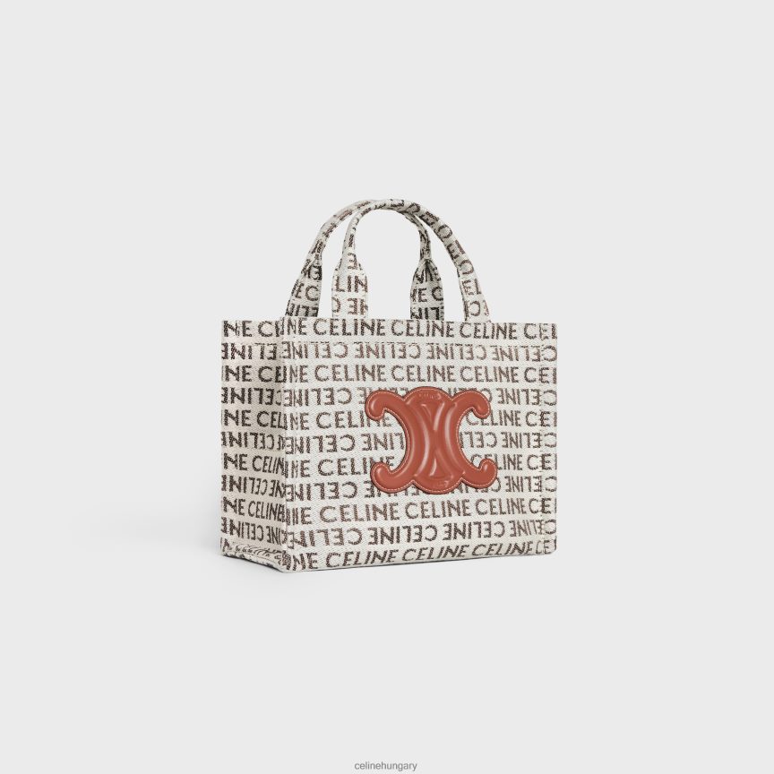 kiegészítők CELINE kis cabas thais textilből, mindenhol természetes/barna nők J6P488249