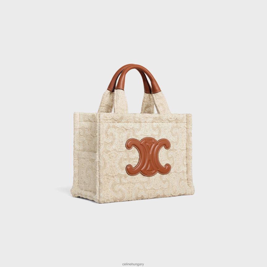 kiegészítők CELINE kis cabas thais textilből, mindenhol triumfával természetes/barna nők J6P488247