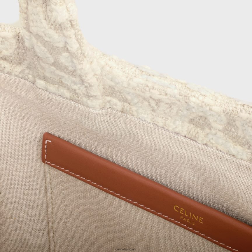 kiegészítők CELINE kis cabas thais textilből, mindenhol triumfával természetes/barna nők J6P488247