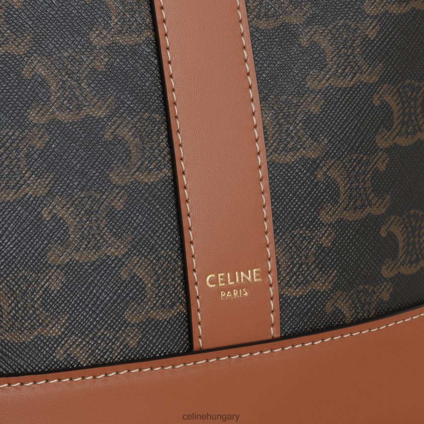 kiegészítők CELINE kis vödör triumph vászonból és borjúbőrből Cser nők J6P488218