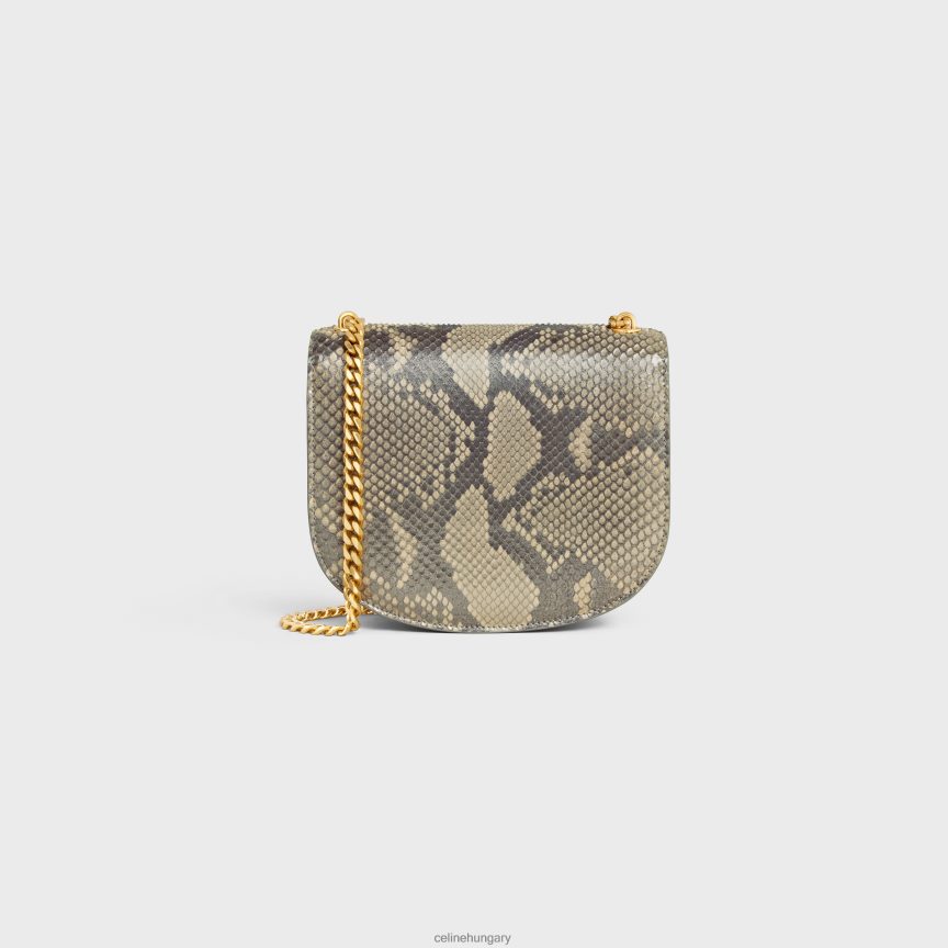 kiegészítők CELINE lánc besace clea gyöngyházfényű pitonban természetes nők J6P48837