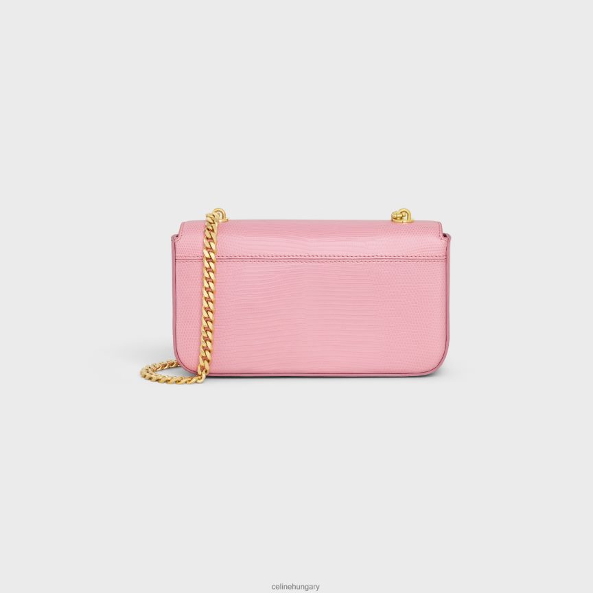 kiegészítők CELINE láncos válltáska claude gyíkban rózsa nők J6P48850