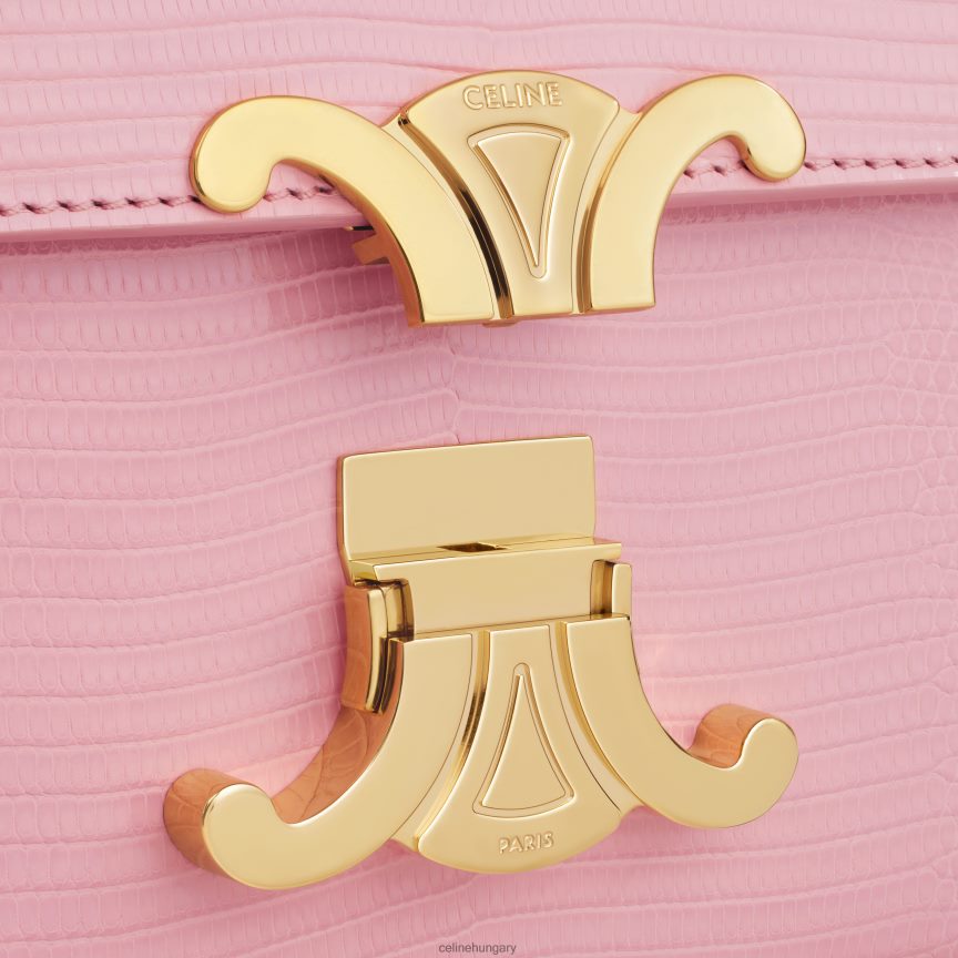 kiegészítők CELINE láncos válltáska claude gyíkban rózsa nők J6P48850