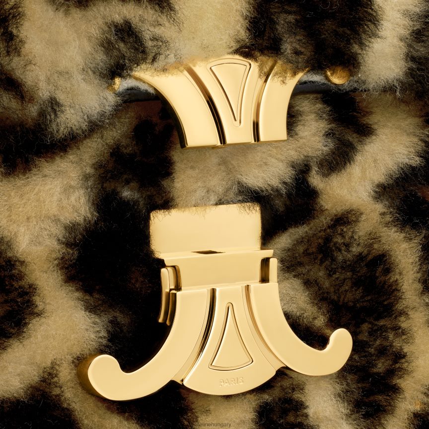 kiegészítők CELINE láncos válltáska claude nyírással mintával leopárd nők J6P48853