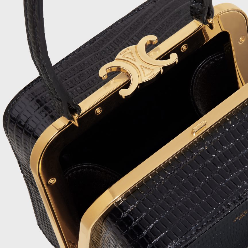 kiegészítők CELINE lana minaudiere gyíkban fekete nők J6P48879