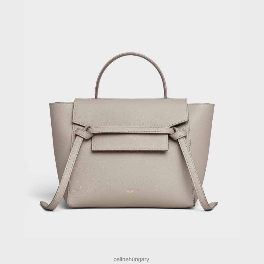 kiegészítők CELINE mikro övtáska szemcsés borjúbőrből világos szürkés nők J6P488266