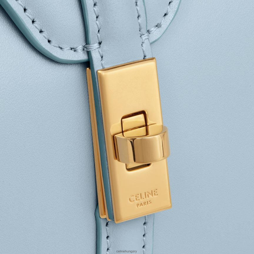 kiegészítők CELINE mini 16 szatén borjúbőrben Halványkék nők J6P48866