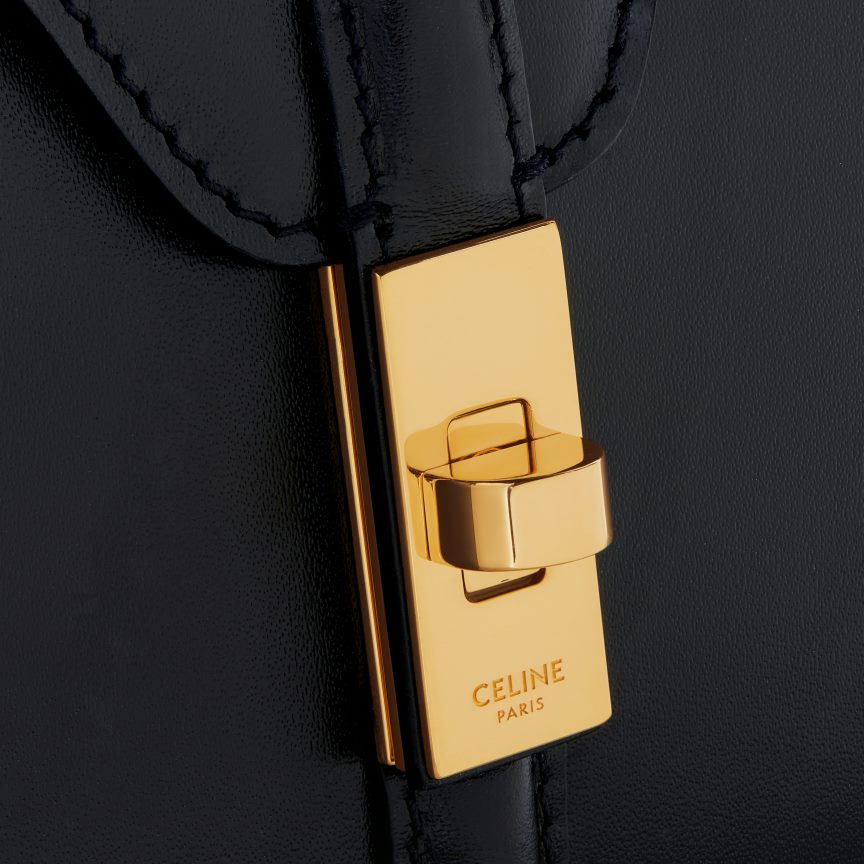 kiegészítők CELINE mini 16 szatén borjúbőrben fekete nők J6P488131