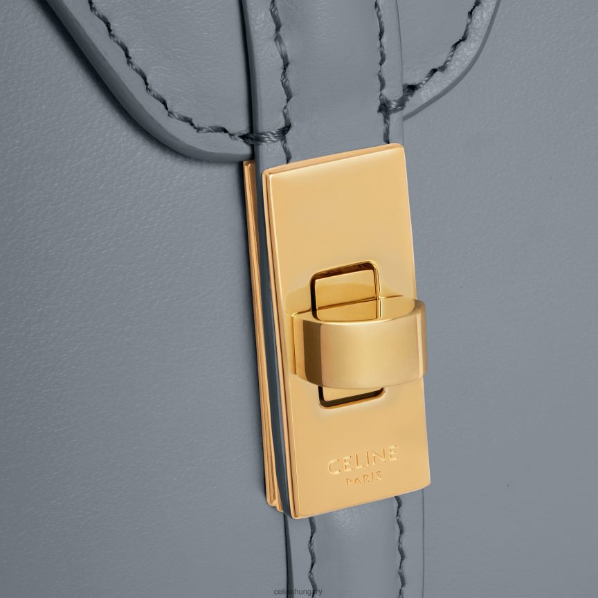 kiegészítők CELINE mini 16 szatén borjúbőrben kék szürke nők J6P488134