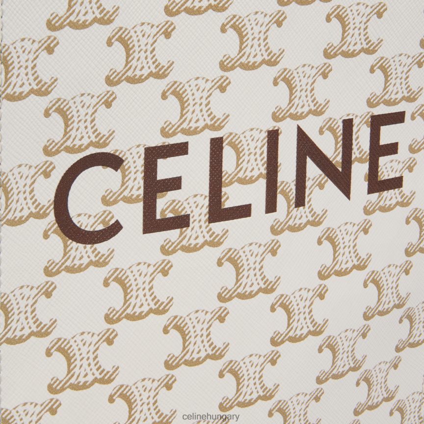 kiegészítők CELINE mini függőleges cabas triomphe vászonból és borjúbőrből, nyomattal fehér nők J6P488239