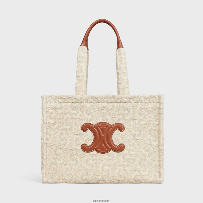 kiegészítők CELINE nagy cabas thais textilből, mindenhol triumfával természetes/barna nők J6P488242