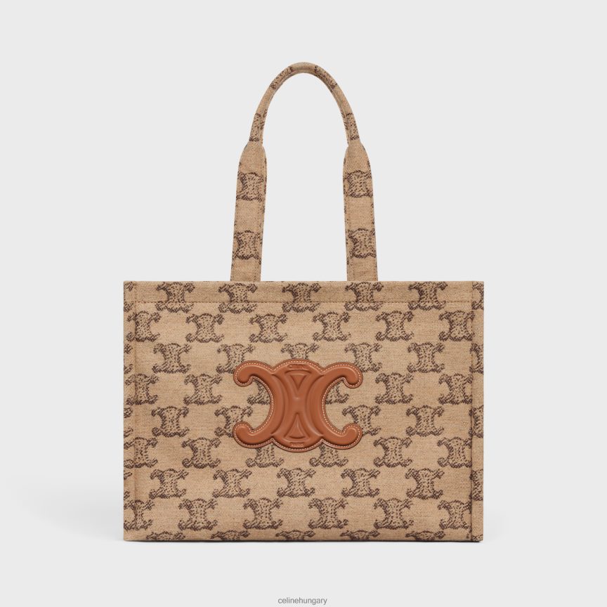 kiegészítők CELINE nagy cabas thais textilből, triumfával teve nők J6P488243
