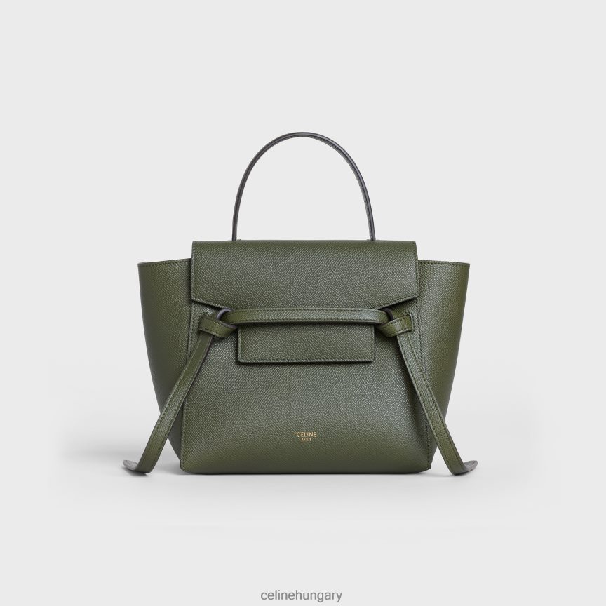 kiegészítők CELINE nano övtáska szemcsés borjúbőrből khaki nők J6P488270