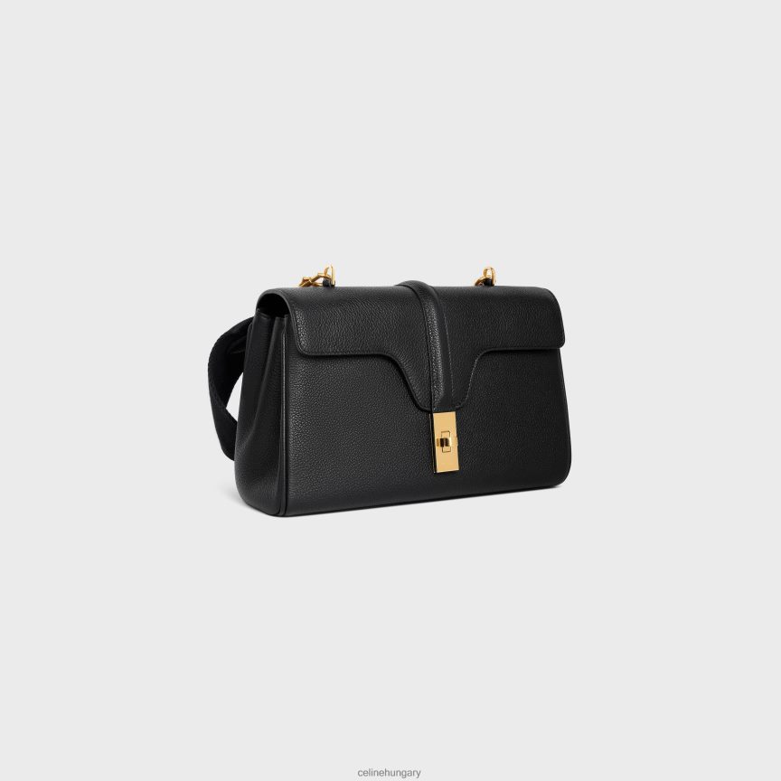 kiegészítők CELINE teen soft 16 rugalmas szemcsés borjúbőrben fekete nők J6P48867