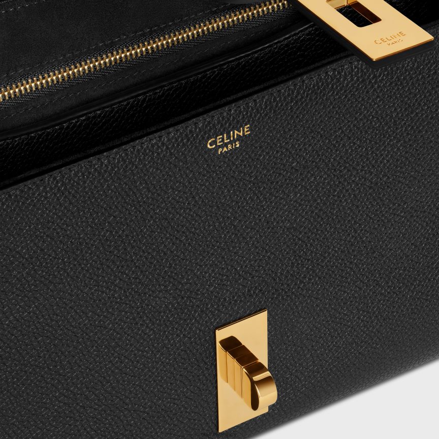 kiegészítők CELINE teen soft 16 rugalmas szemcsés borjúbőrben fekete nők J6P48867