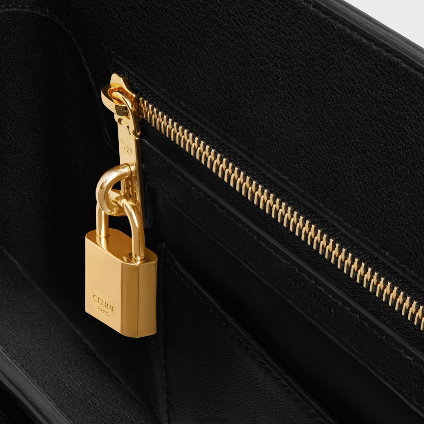 kiegészítők CELINE tini conti táska rugalmas borjúbőrből fekete nők J6P48877