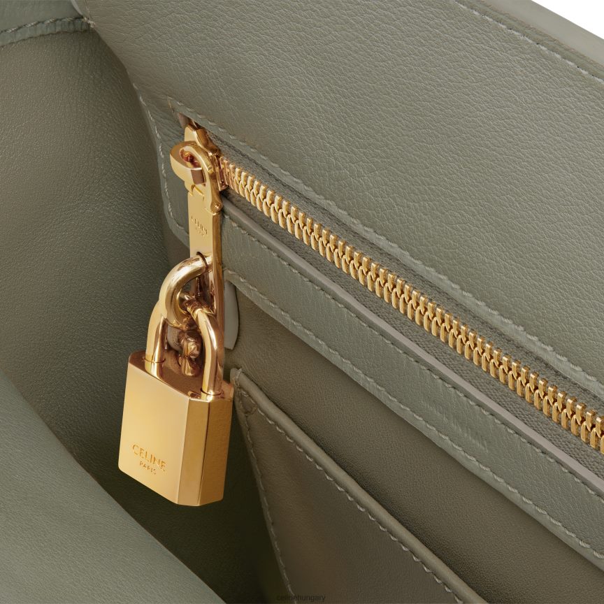 kiegészítők CELINE tini conti táska rugalmas borjúbőrből zöld agyag nők J6P488162