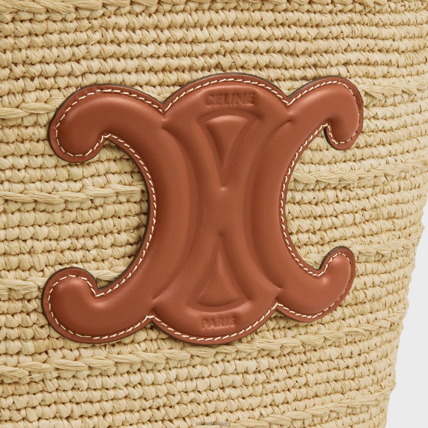 kiegészítők CELINE tini rugalmas klasszikus páncél raffiából és borjúbőrből Cser nők J6P48826