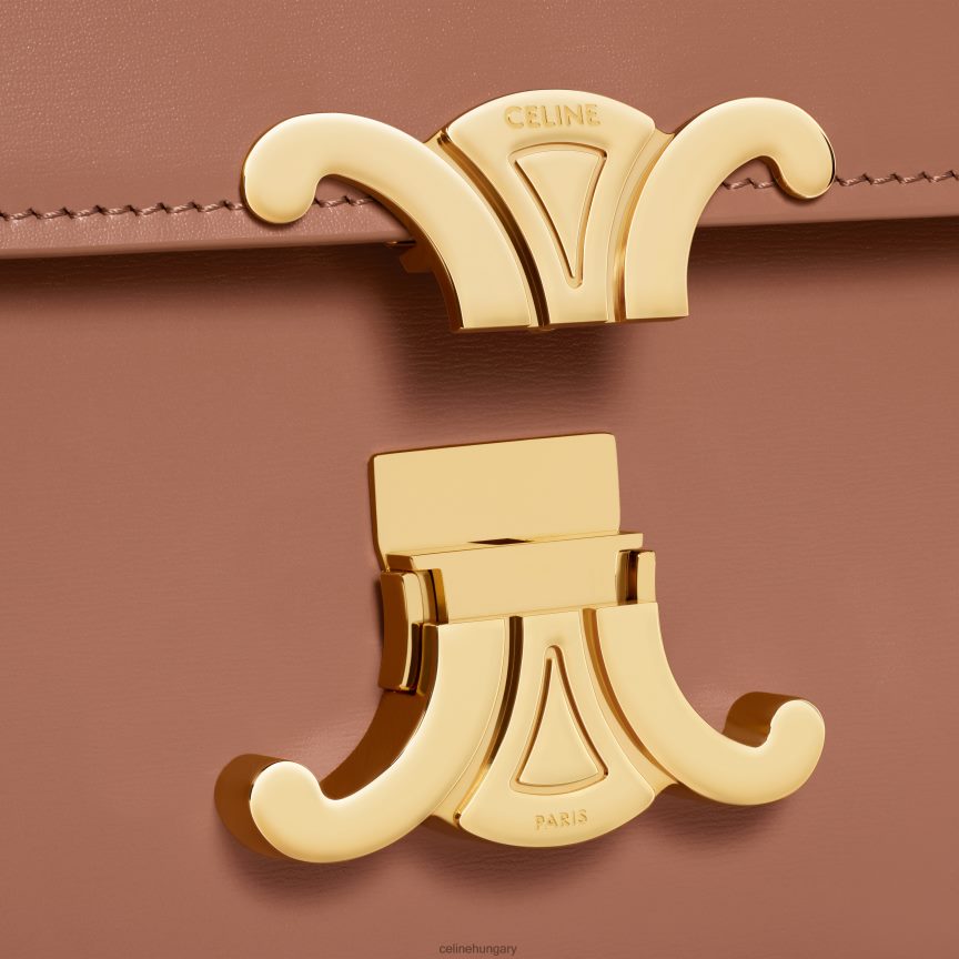 kiegészítők CELINE tini triomphe táska fényes borjúbőrből bronz nők J6P488106