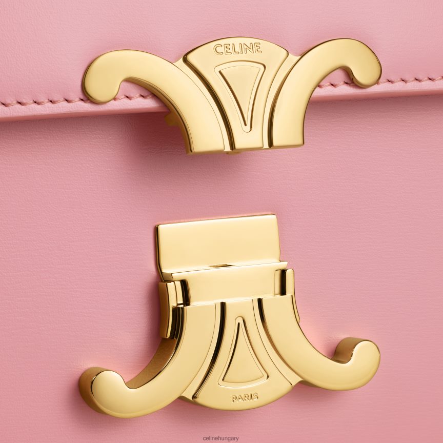 kiegészítők CELINE tini triomphe táska fényes borjúbőrből rózsa nők J6P48847