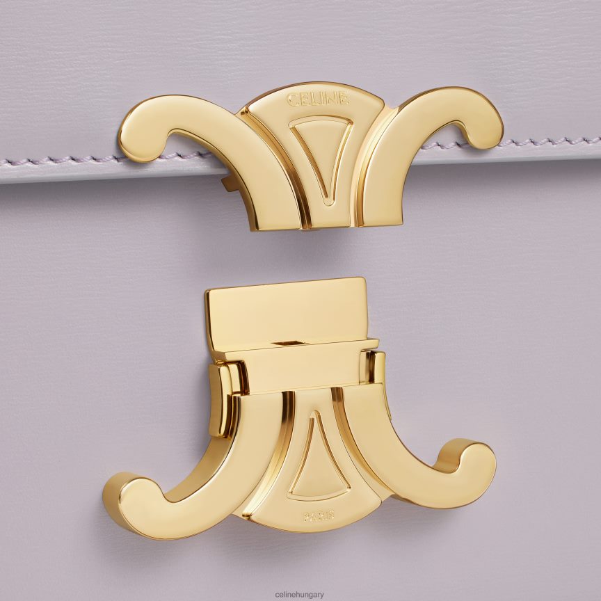 kiegészítők CELINE tini triomphe táska fényes borjúbőrből világos lila nők J6P488112