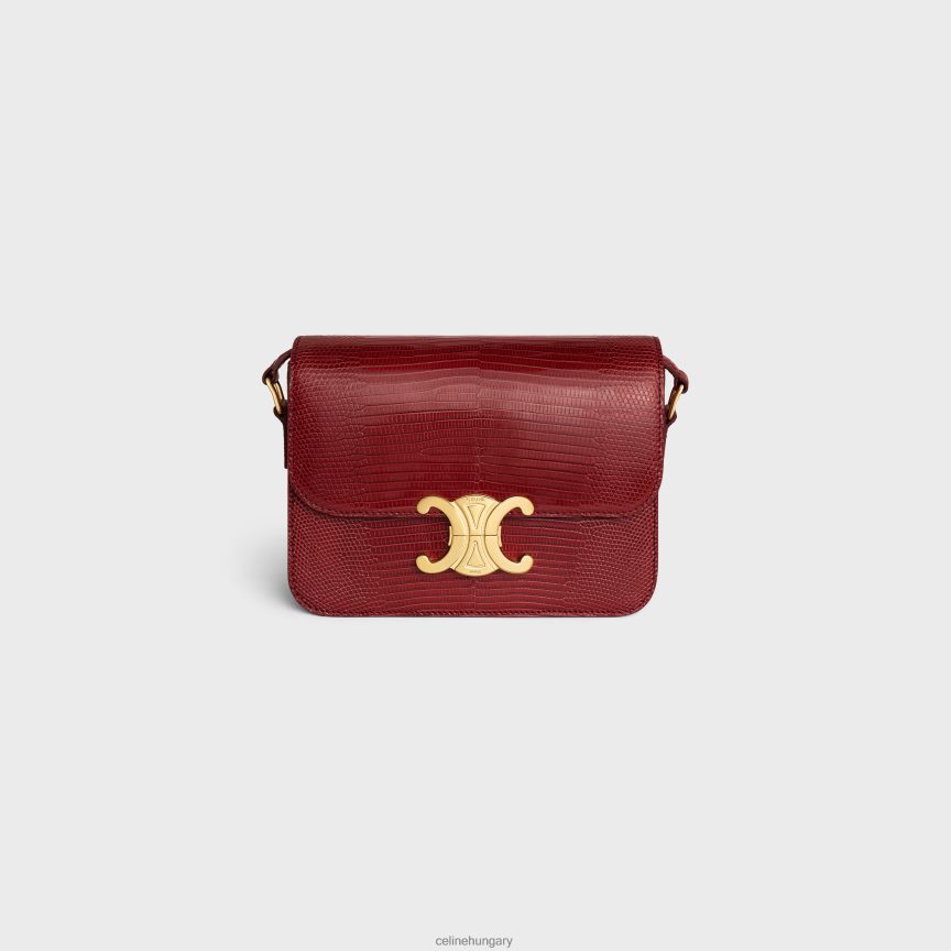 kiegészítők CELINE tini triomphe táska gyíkban rubin nők J6P48822