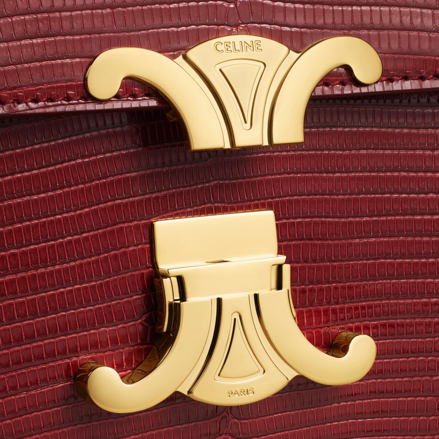 kiegészítők CELINE tini triomphe táska gyíkban rubin nők J6P48822