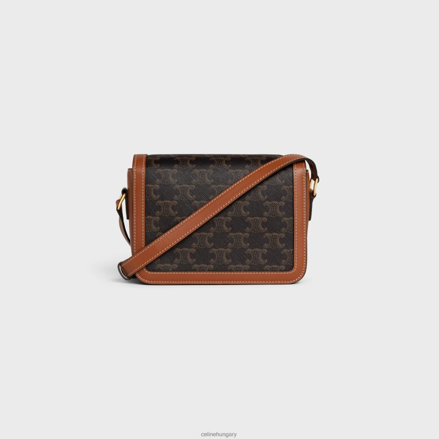 kiegészítők CELINE tini triomphe táska triomphe vászonból és borjúbőrből Cser nők J6P4884