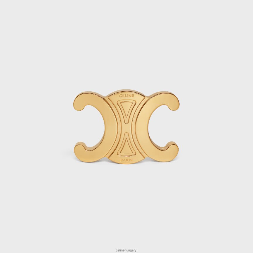 kiegészítők CELINE triomphe metal minaudiere alumíniumban Arany nők J6P488286