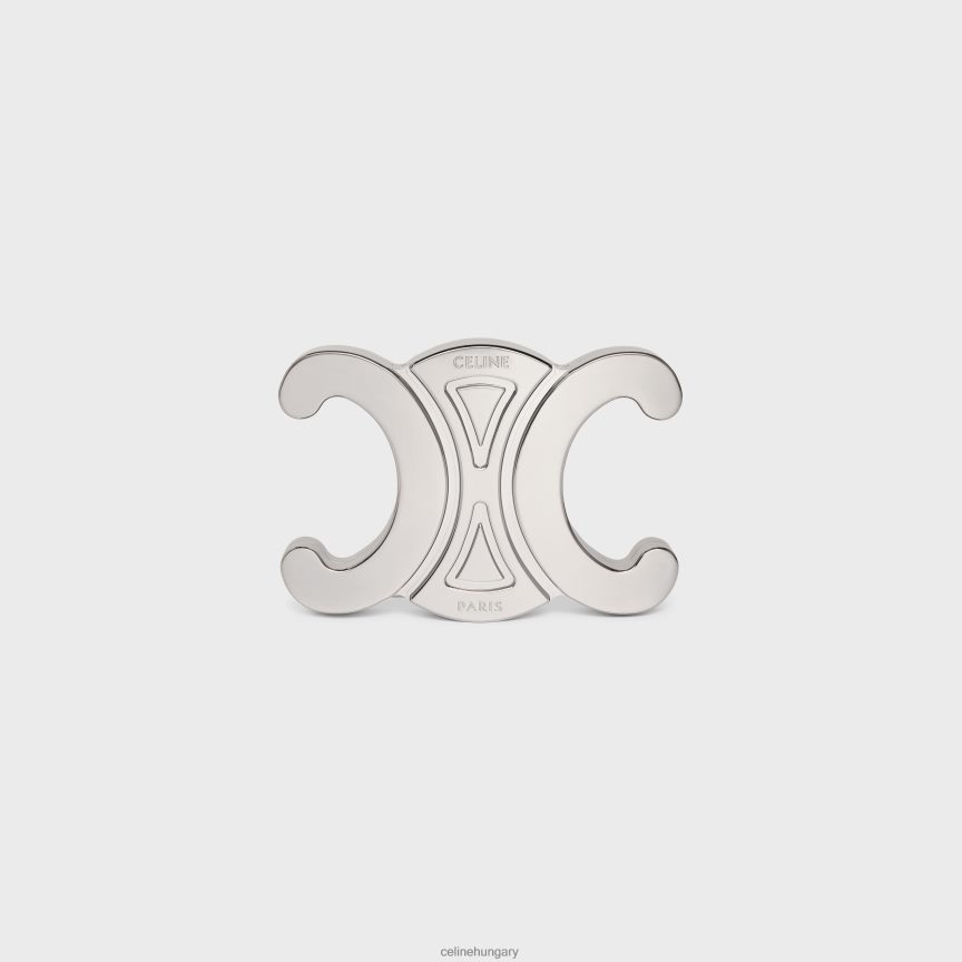 kiegészítők CELINE triomphe metal minaudiere alumíniumban ezüst nők J6P488287