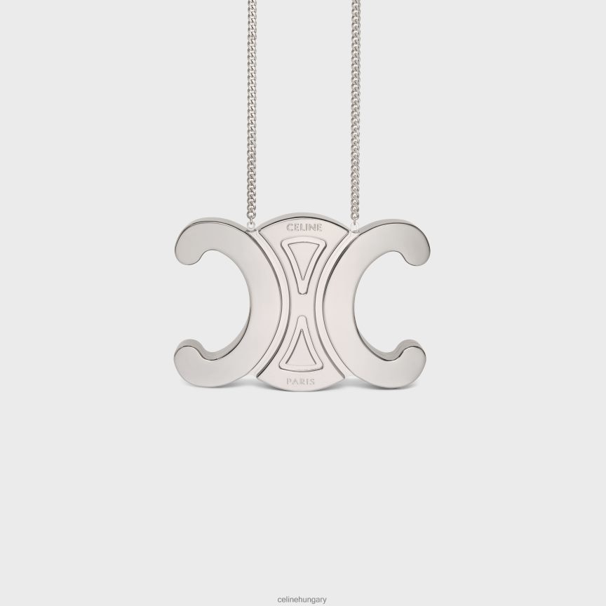 kiegészítők CELINE triomphe metal minaudiere alumíniumban ezüst nők J6P488287