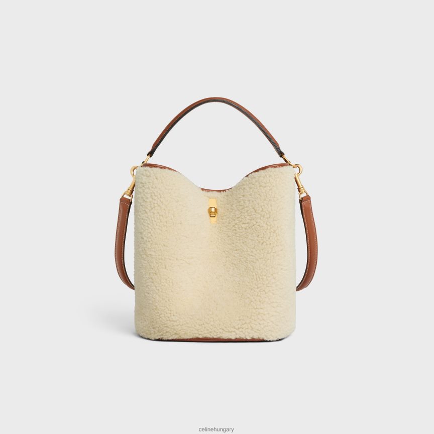 kiegészítők CELINE vödör 16 zacskó nyírásban természetes/barna nők J6P488147