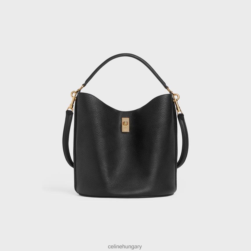 kiegészítők CELINE vödör 16 zacskó rugalmas szemcsés borjúbőrből fekete nők J6P488145