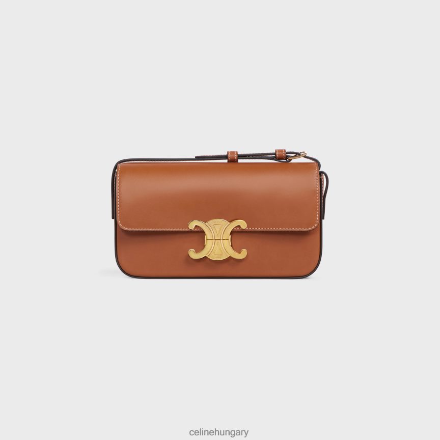 kiegészítők CELINE válltáska claude természetes borjúbőrből Cser nők J6P48854