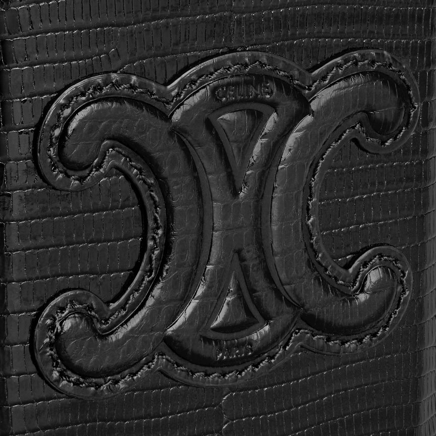 kiegészítők CELINE zártáska cuir diadal gyíkban fekete nők J6P488213