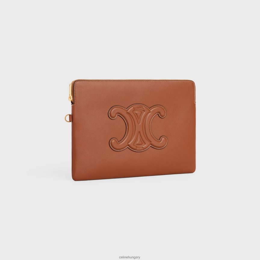 kiegészítők CELINE kis táska sima borjúbőrből készült pánttal Cser nők J6P488402