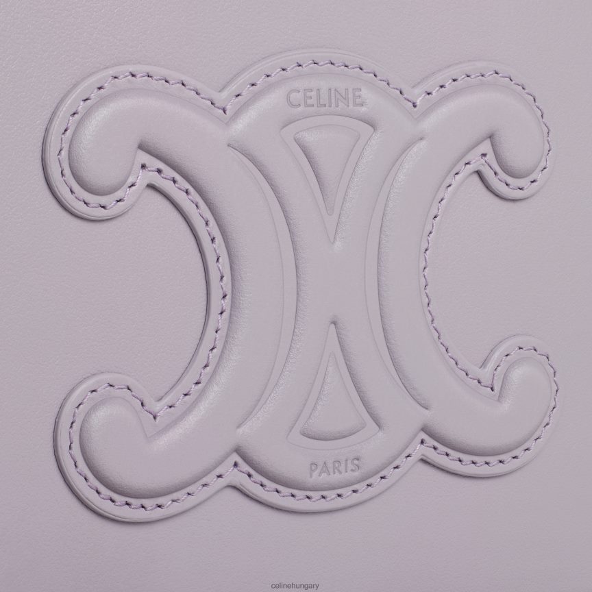kiegészítők CELINE félholdas tok sima borjúbőrből világos lila nők J6P488379