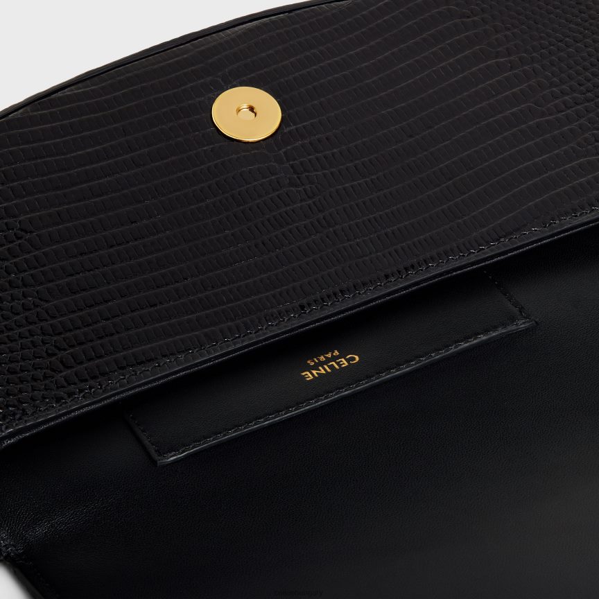 kiegészítők CELINE kuplung hevederen tabou gyíkban fekete nők J6P488396