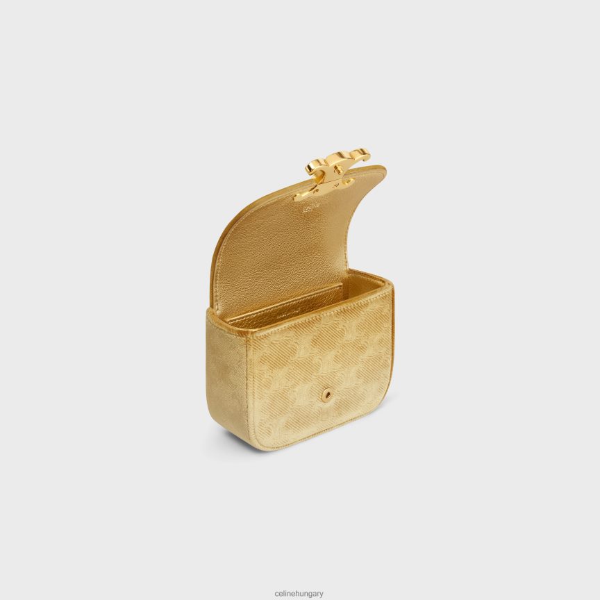kiegészítők CELINE mini bársony claude lánc, végig triumfával Arany nők J6P488362