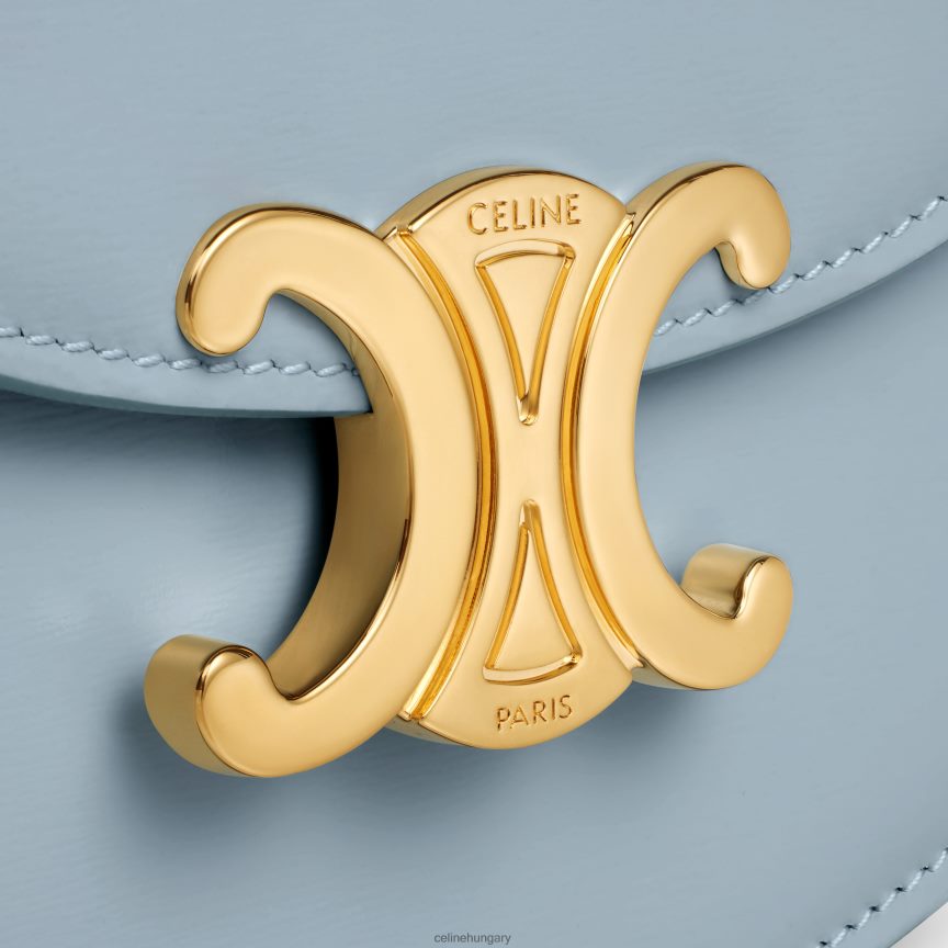 kiegészítők CELINE mini besace clea fényes borjúbőrből Halványkék nők J6P488322