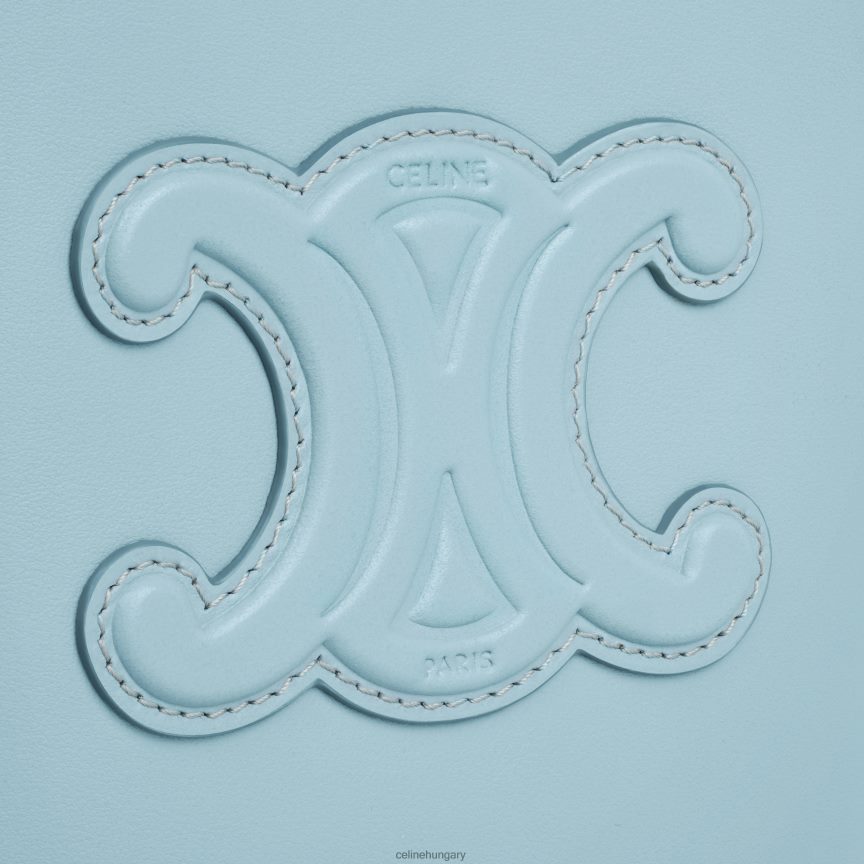 kiegészítők CELINE mini bucket cuir triomphe sima borjúbőrből kaliforniai kék nők J6P488380