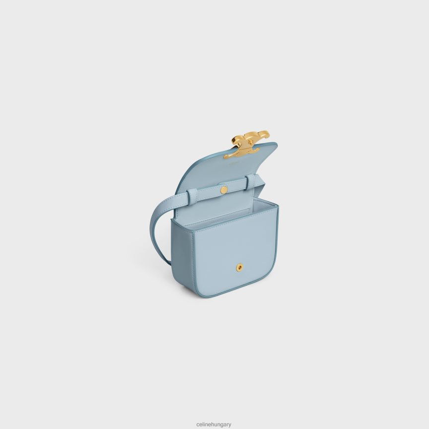 kiegészítők CELINE mini claude fényes borjúbőrből Halványkék nők J6P488327