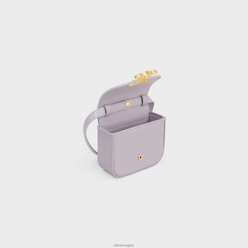 kiegészítők CELINE mini claude fényes borjúbőrből világos lila nők J6P488371
