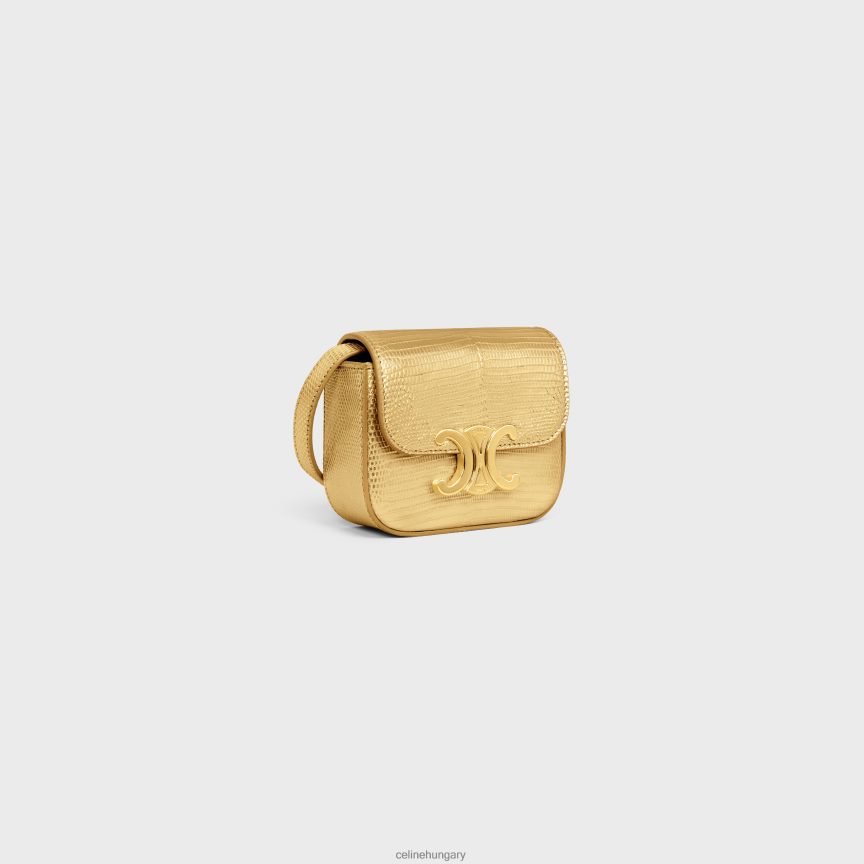 kiegészítők CELINE mini claude laminált gyíkban Arany nők J6P488374