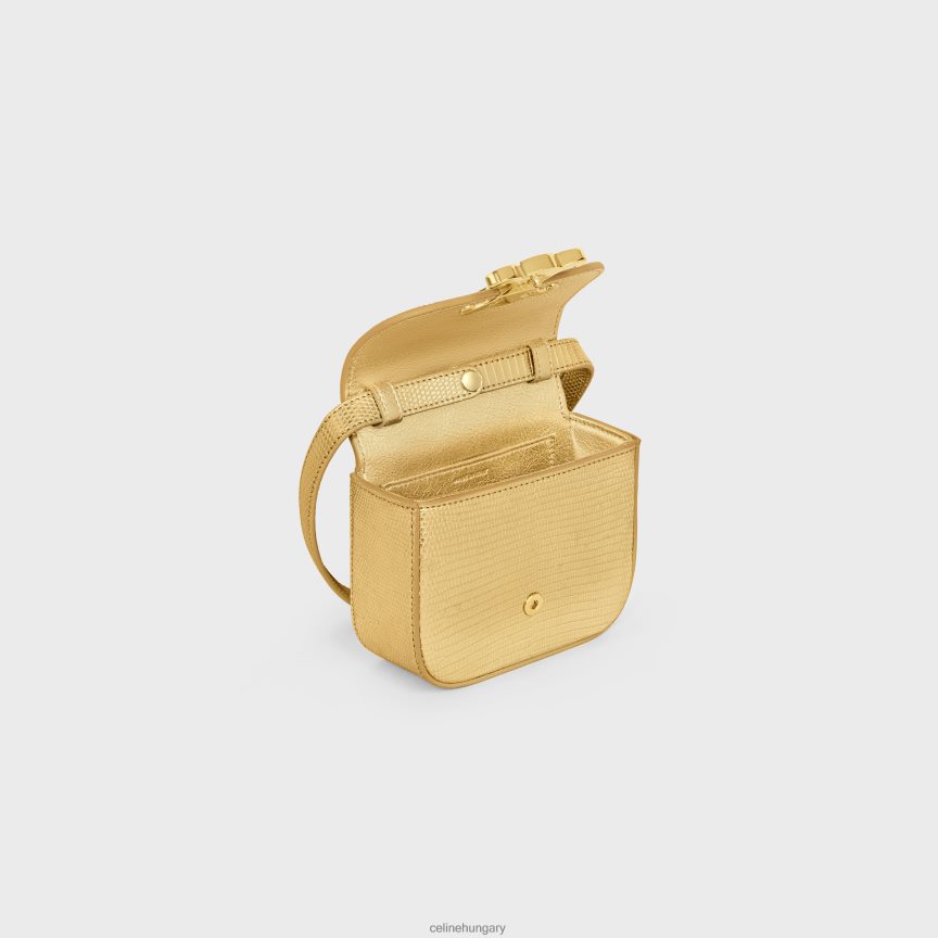 kiegészítők CELINE mini claude laminált gyíkban Arany nők J6P488374