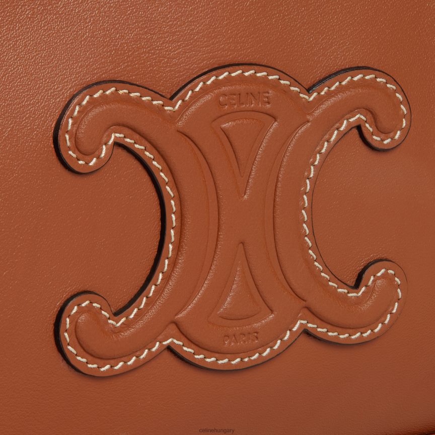 kiegészítők CELINE mini kamerás válltáska cuir triomphe sima borjúbőrből Cser nők J6P488378