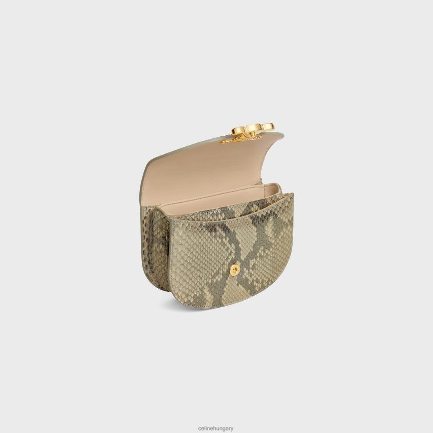 kiegészítők CELINE mini lánc besace clea laminált pythonban természetes nők J6P488313